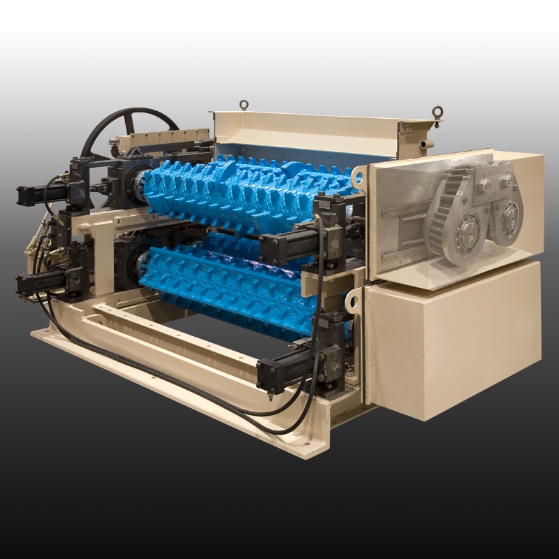 Gundlach Crushers Multi-Roll Crusher Internal View of Rolls and Nitroil