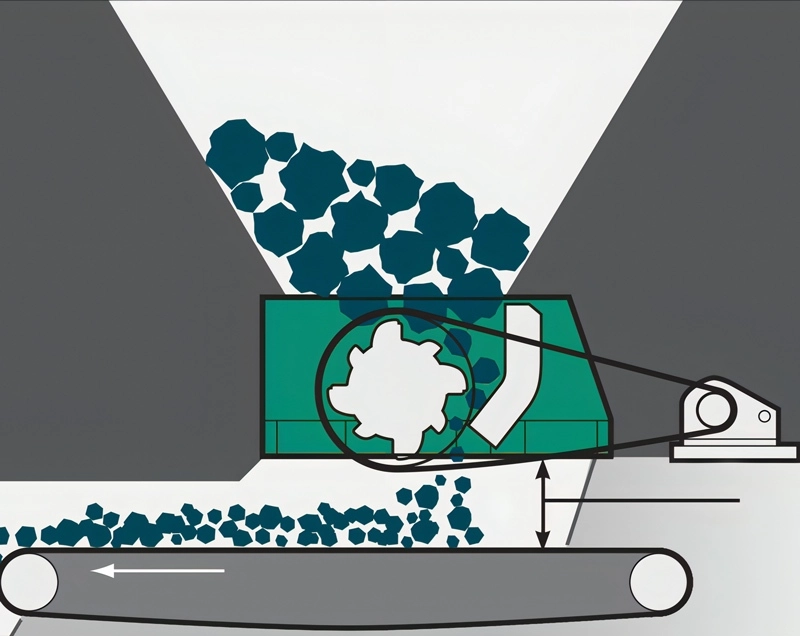 Pennsylvania Crusher Frozen Coal Cracker Hopper illustration