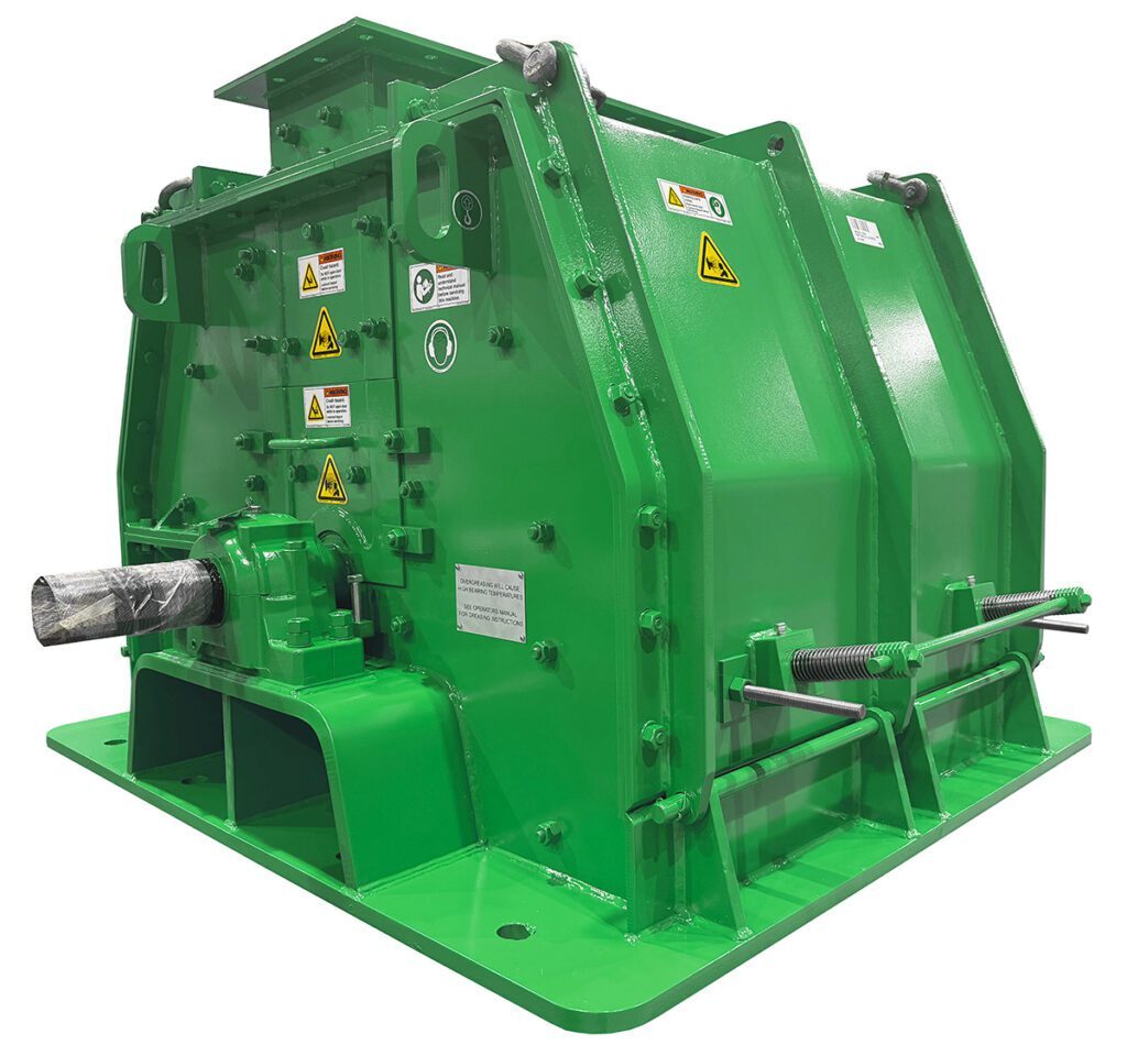Pennsylvania Crusher reversible impactor with heavy-duty fabricated housing, reversible rotor design, and industrial-grade impact crushing assembly.