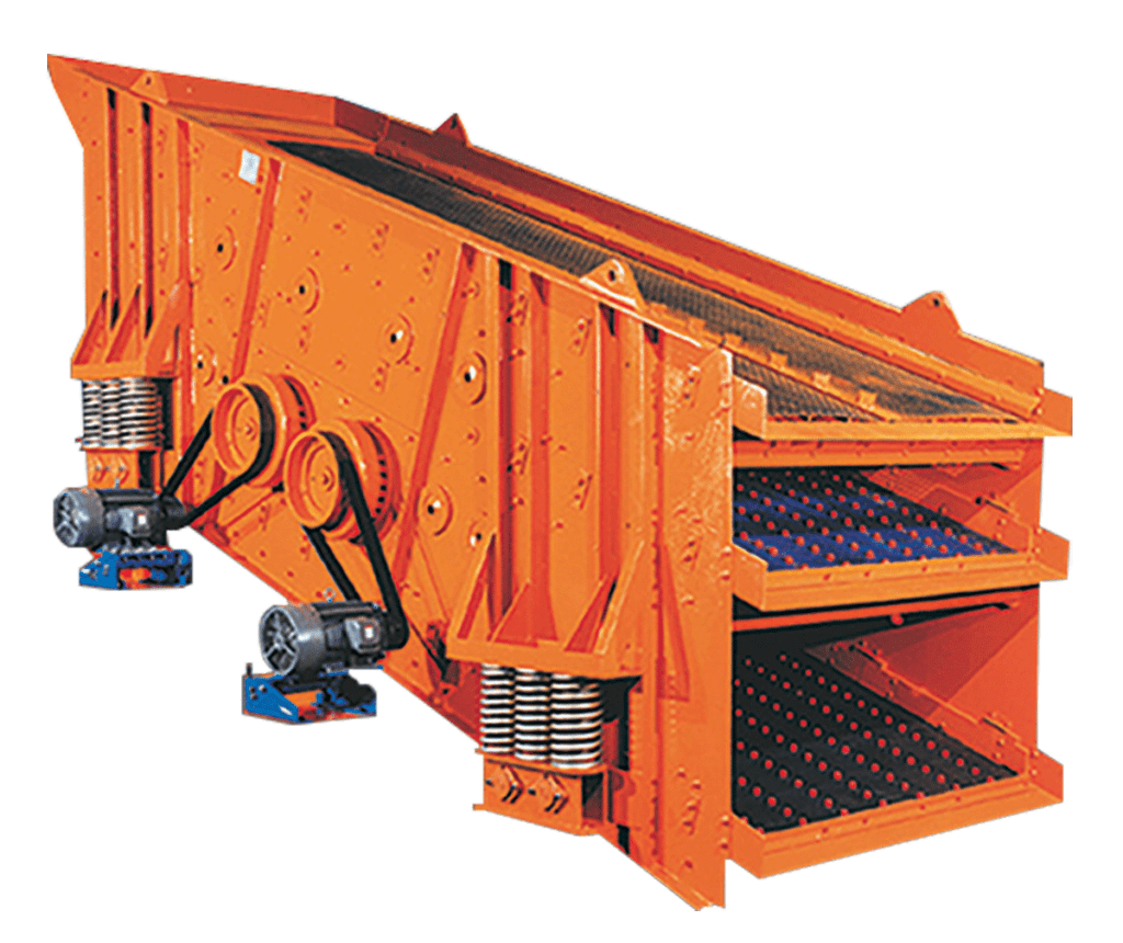 Triple deck vibrating screen