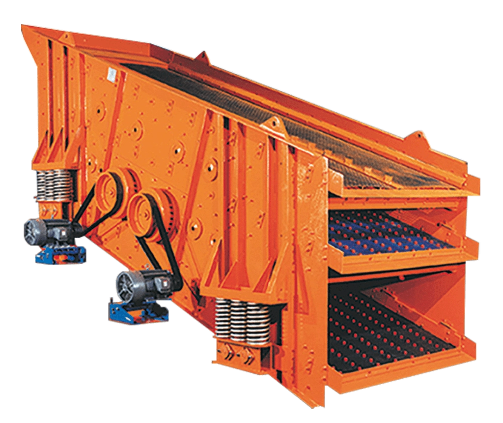 Triple deck vibrating screen