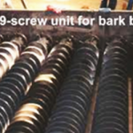 9 screw unit for bark boiler